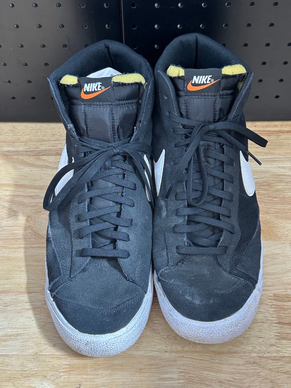 Nike Blazer Mid ‘77 Suede Black White Sneakers Shoes CI1172-005 Mens Size 13